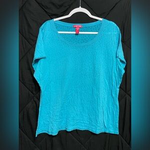 Mix & Co Women's Turquoise Blouse